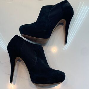 Black High Heel Ankle platform boots